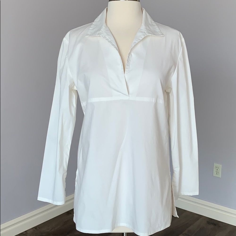 Perfect Versatile White Tunic Top M